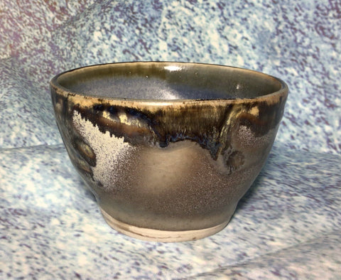 Bowl, meteorite glaze