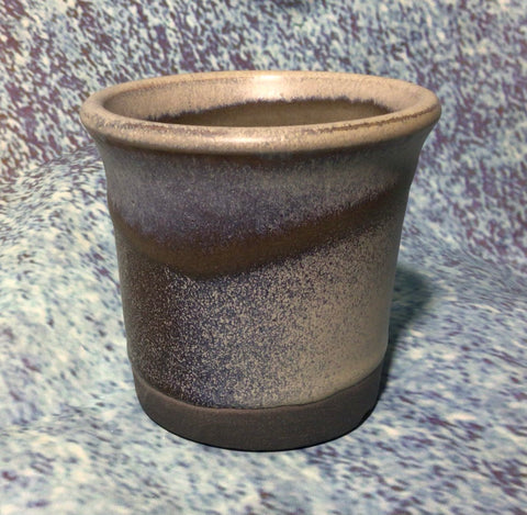 Plant pot, meteorite glaze