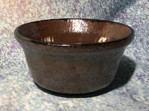 Plant pot, rustic red raku